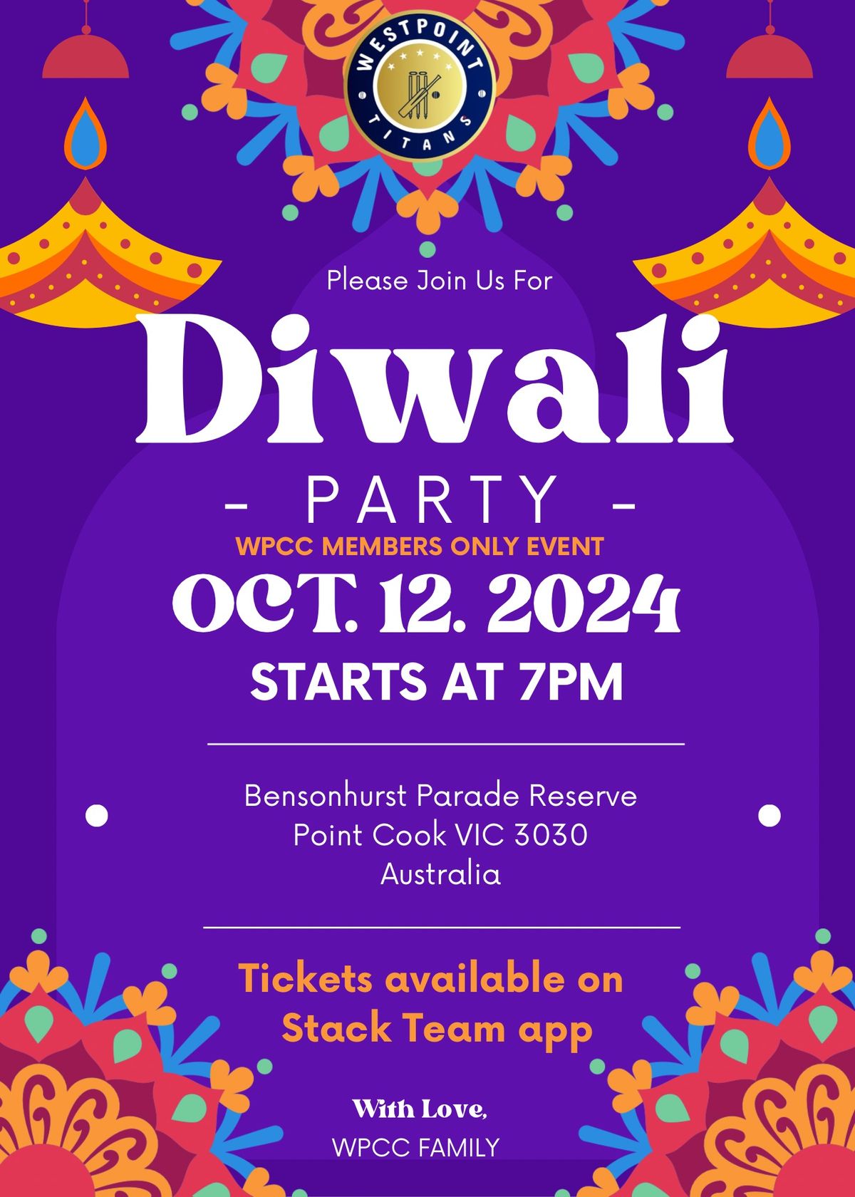 West Point Titans Diwali Party