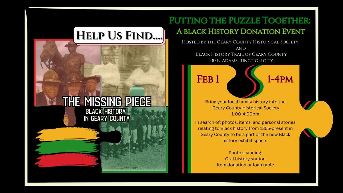 Putting the Puzzle Together: A Black History Donation Event