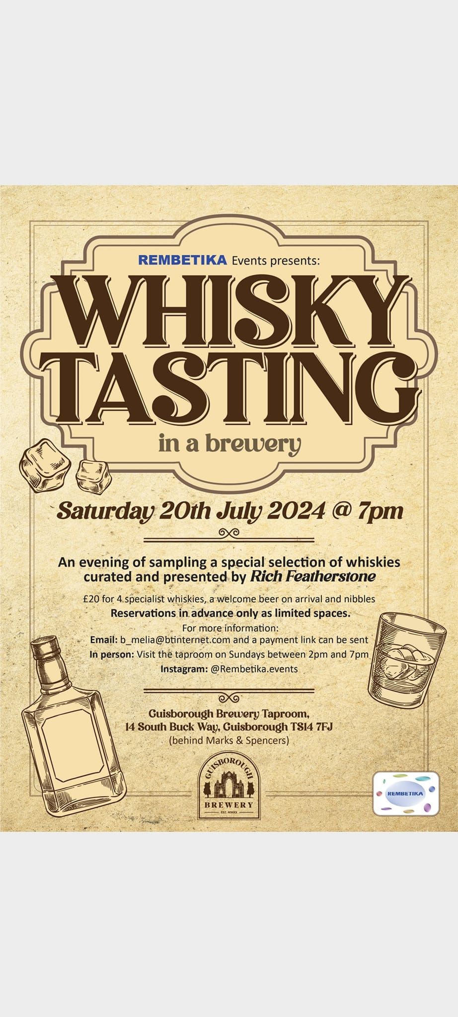 Whisky Tasting in a Brewery
