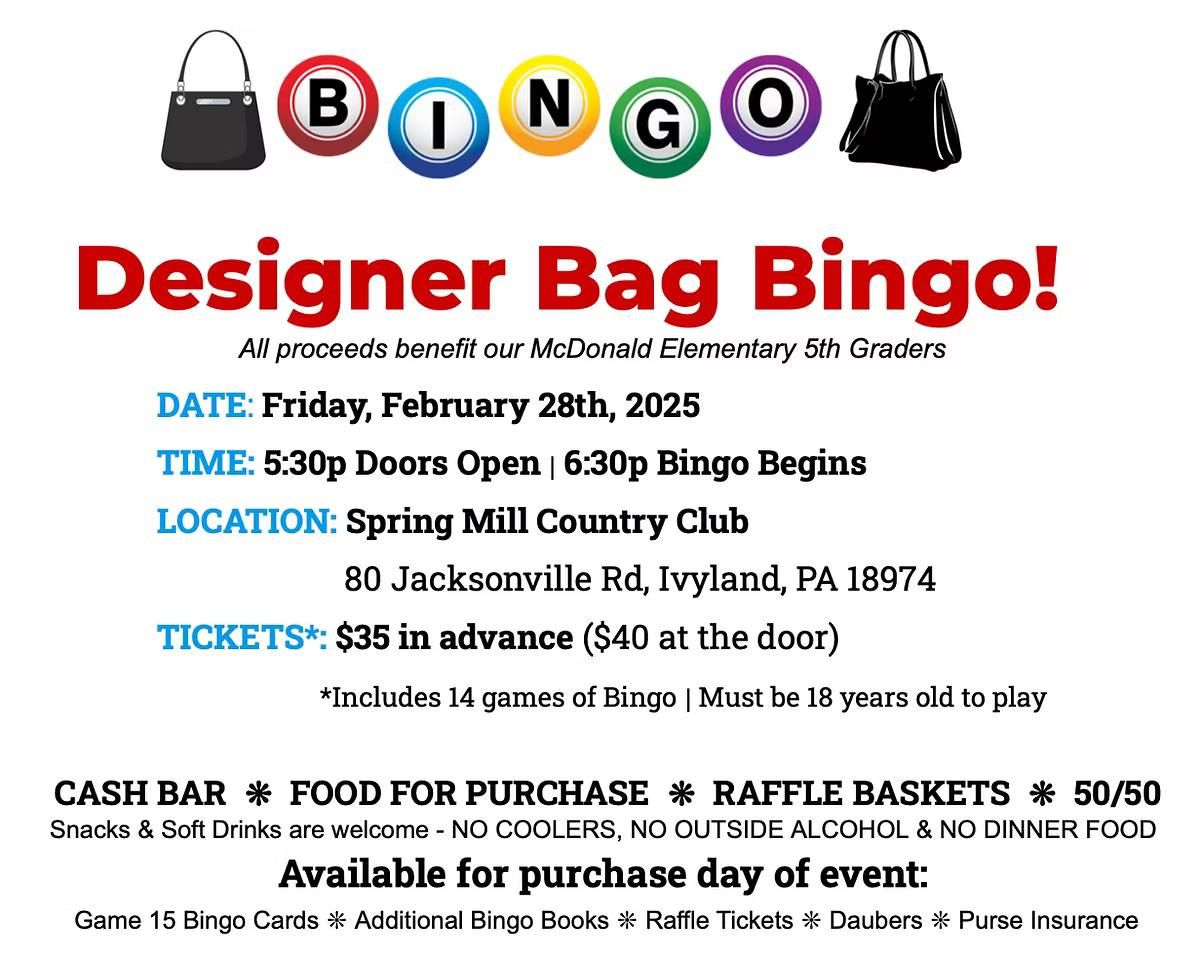 Designer Bag Bingo