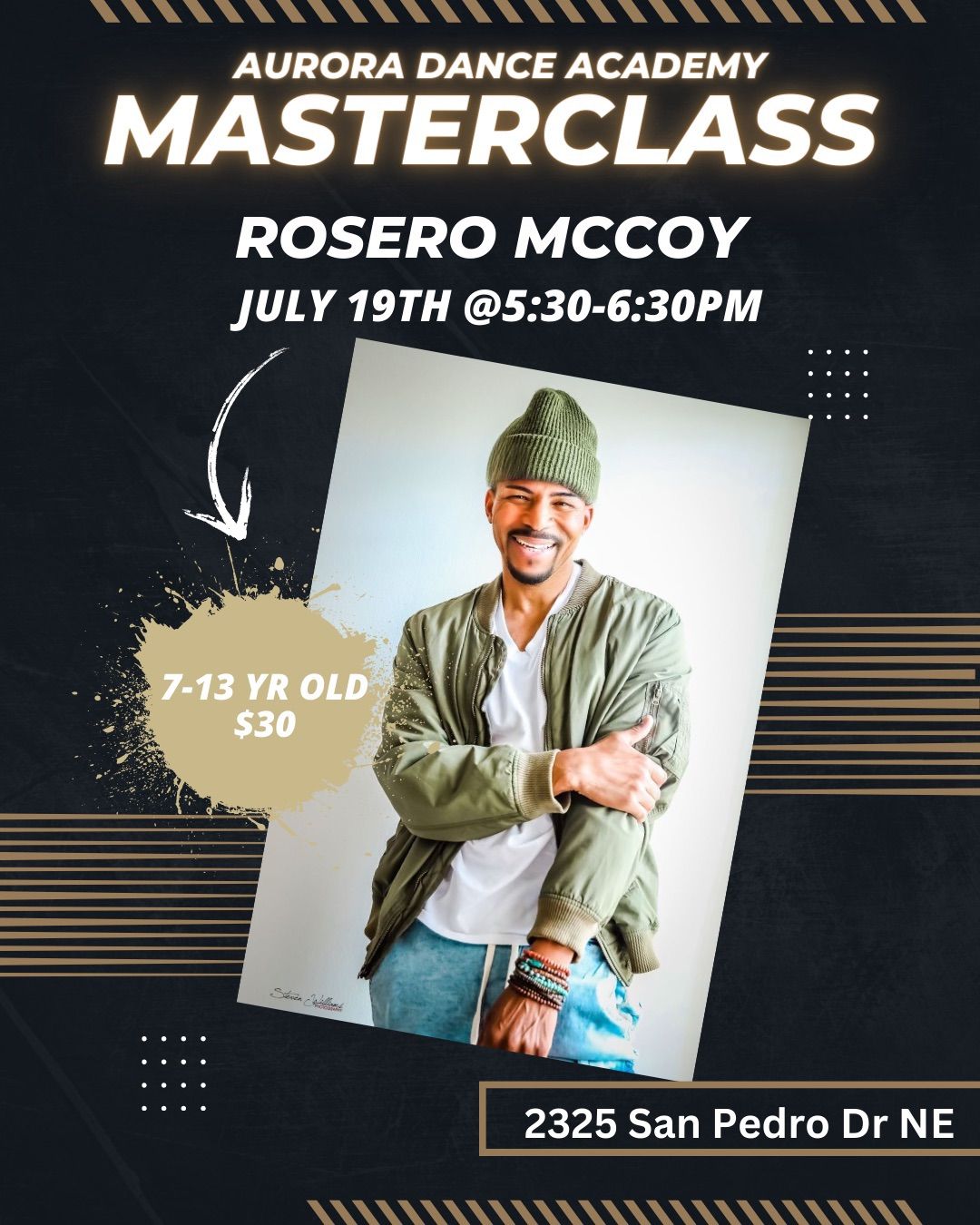 MASTERCLASS\ufffd with Rosero McCoy!