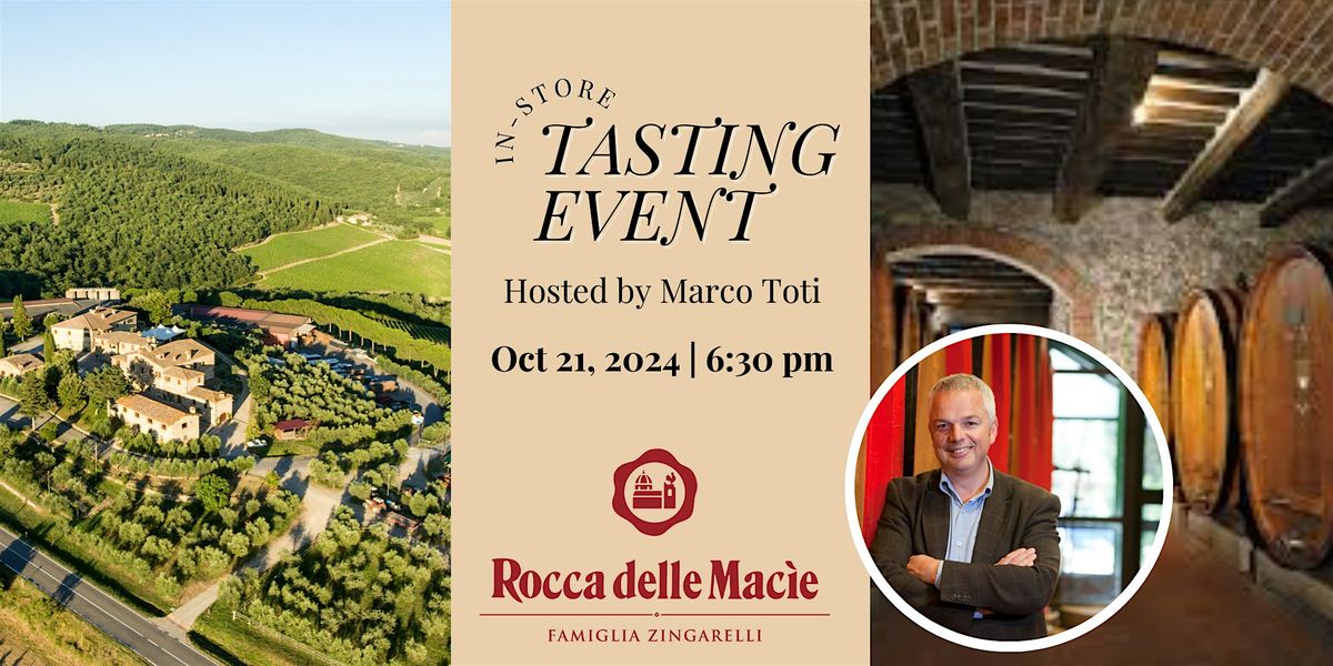 Craft Cellars presents Rocca delle Macie Winery with Marco Toti