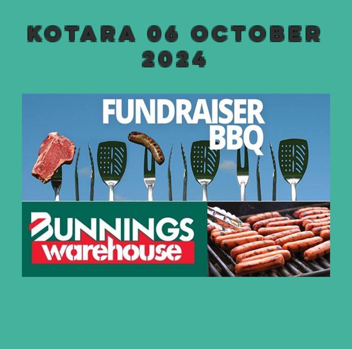 Fundraising BBQ at Kotara Bunnings 6 October 2024