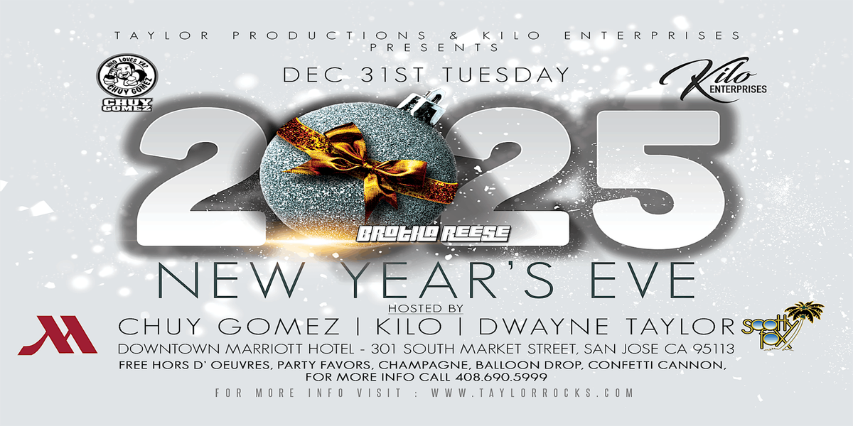 New Year's Eve   Extravaganza X \/ Chuy Gomez, Kilo & Dwayne Taylor