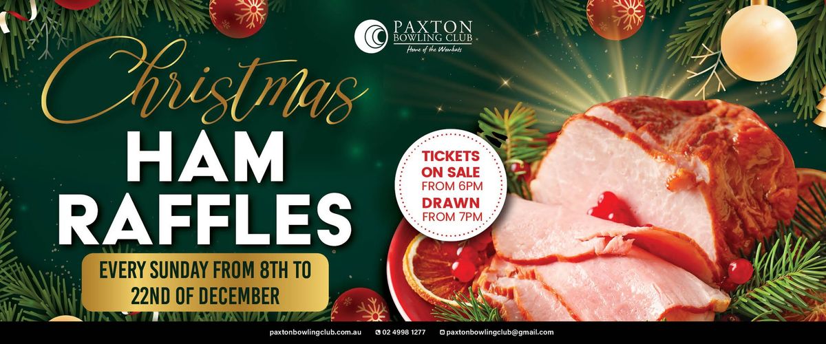 Paxton Bowling Club's Christmas Ham Raffles