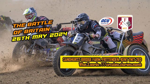 FDMCC - Battle Of Britain - Sunday 26th May 2024 - Motorcycle Grasstrack Racing