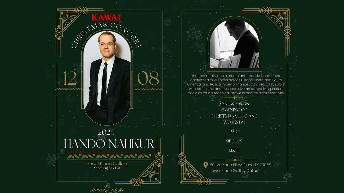 Hando Nahkur Christmas Concert