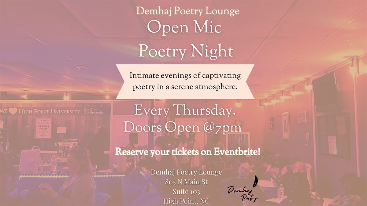 Poetry Thursdays @ Demhaj !