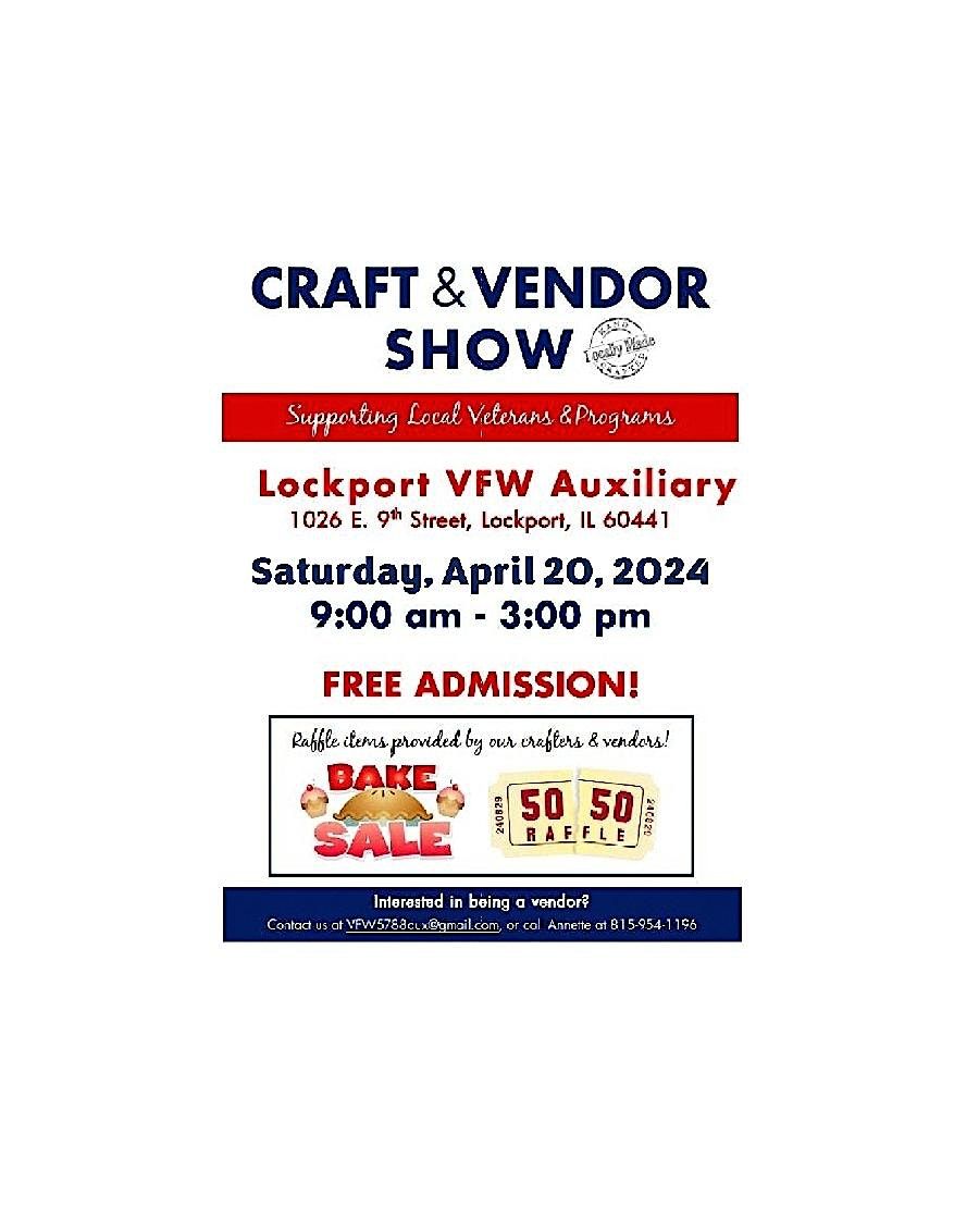 Lockport VFW Craft / Vendor Show, Lockport VFW Post 5788, 20 April 2024