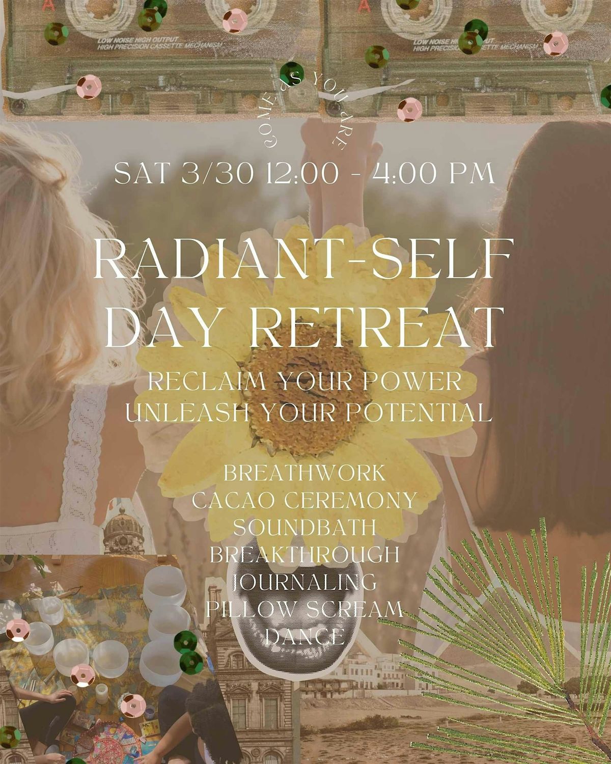 Radiant Self Confident Immersion Sound Healing, Cacao,  Dance, Fire & More