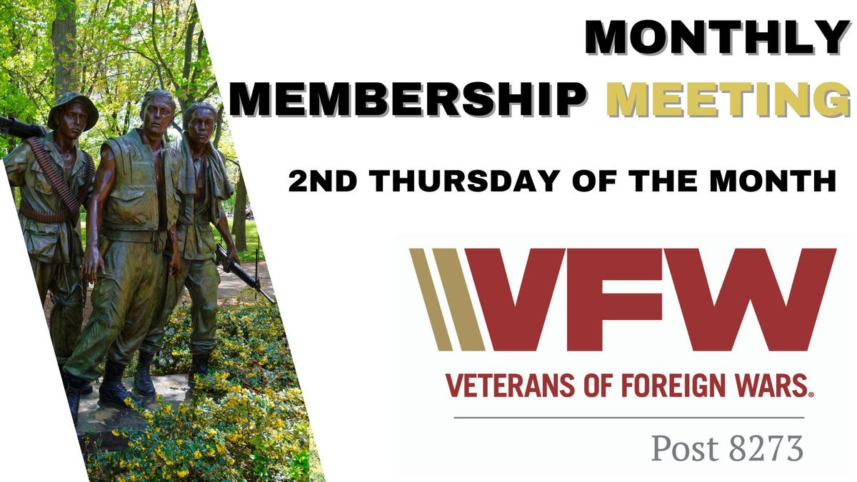 Frisco VFW & Auxiliary Monthly Meeting