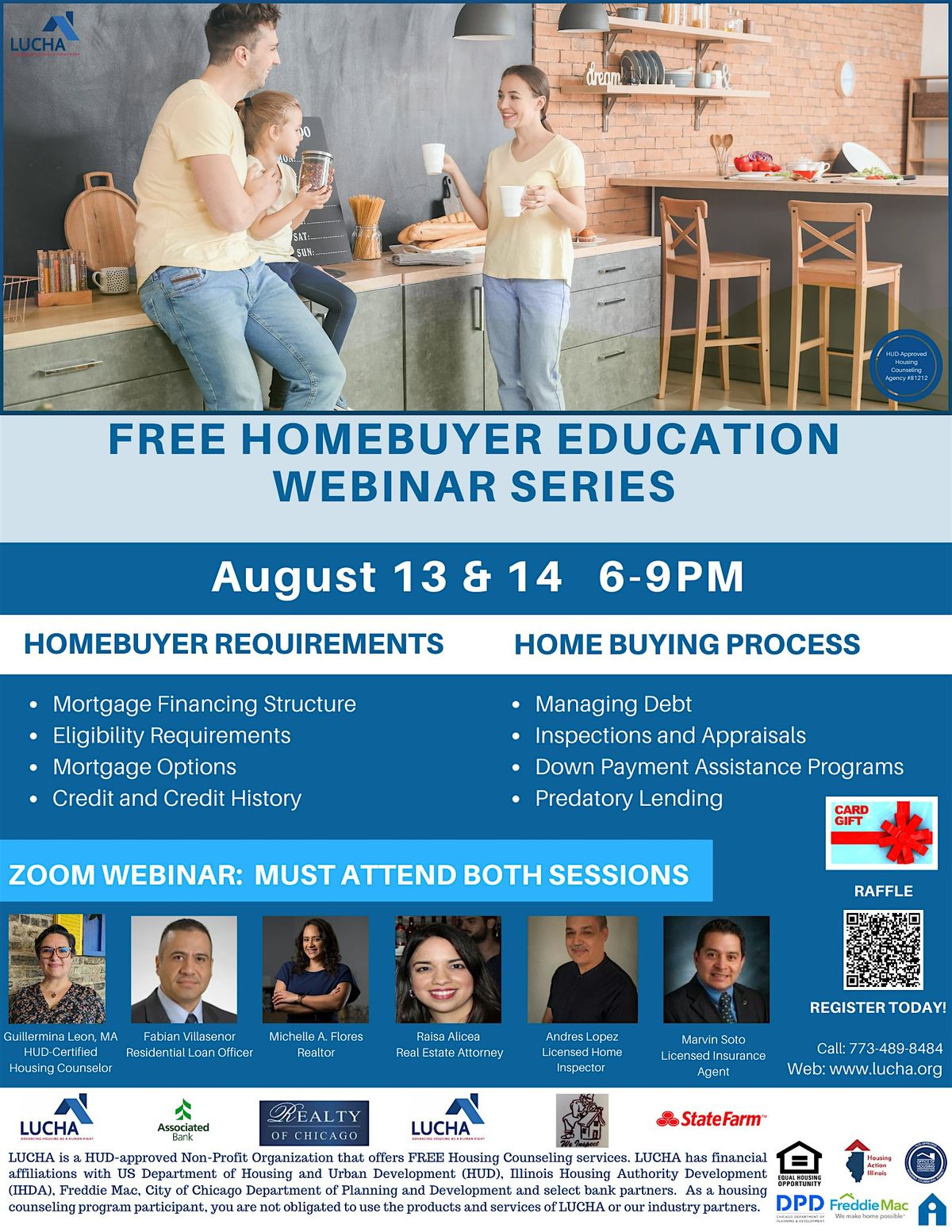 LUCHA: First-Time Homebuyer WEBINAR Series (2-day)