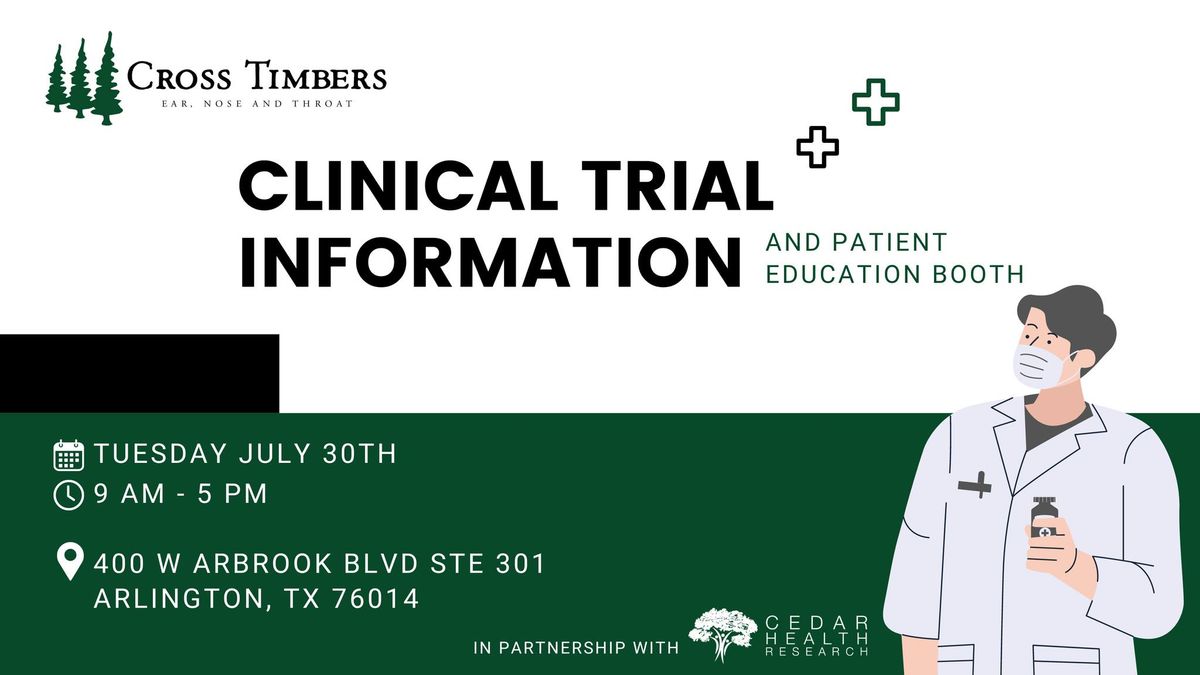 Cross Timbers Clinical Trial Information Booth