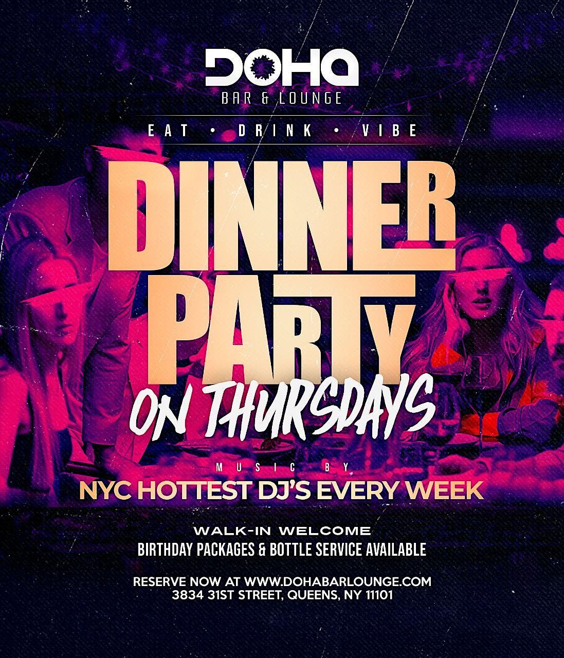 Afterwork Thursdays at Doha Bar Lounge in Long Island City, Queens