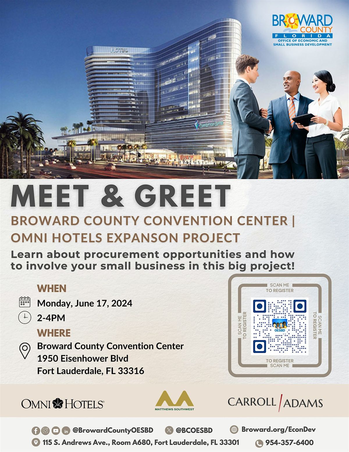 Meet & Greet: Broward County Convention Center Expansion and Omni Hotel