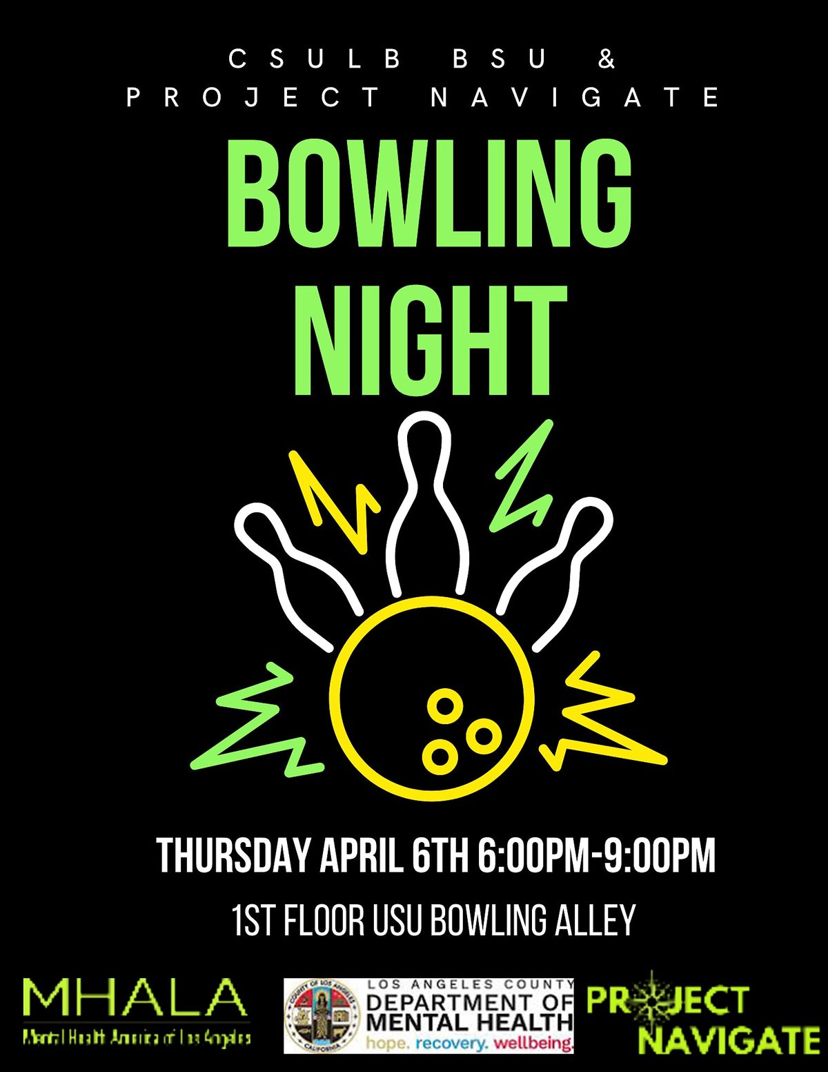 CSULB BSU x Project Navigate: Bowling Night (CSULB Students Only)