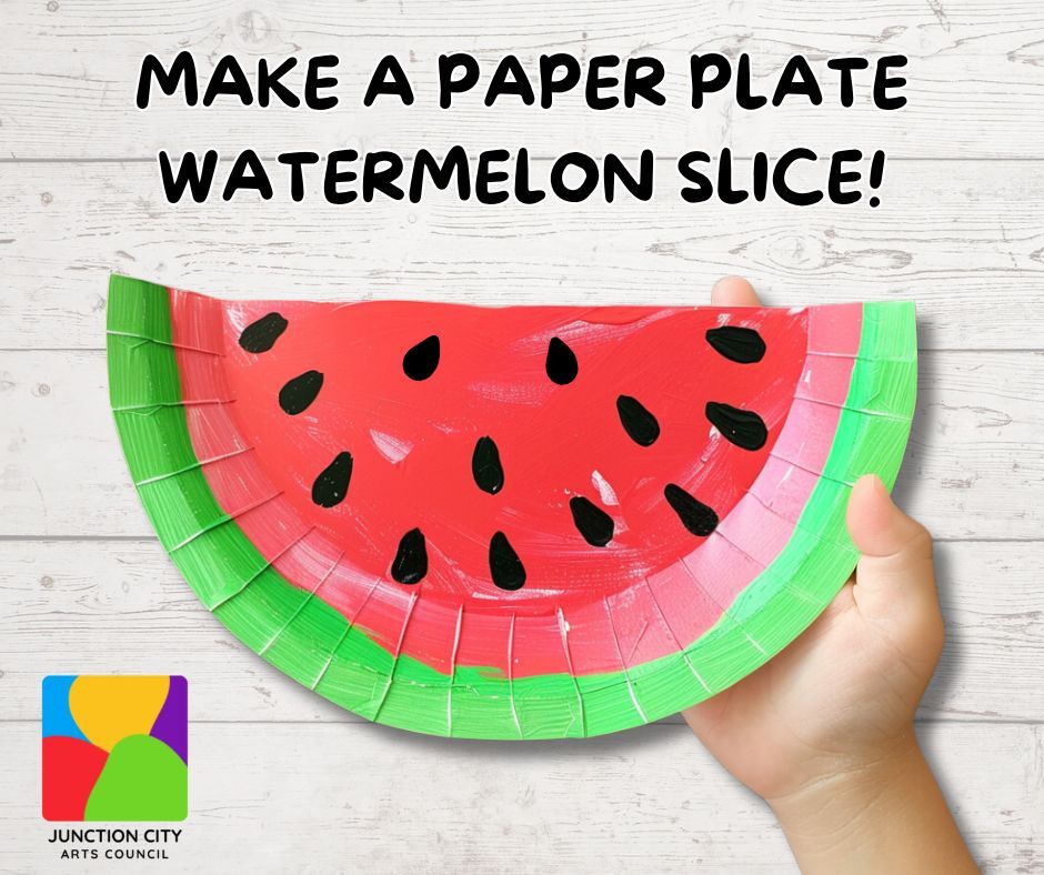 Make a Paper Plate Watermelon Slice! 3rd-5th Grade