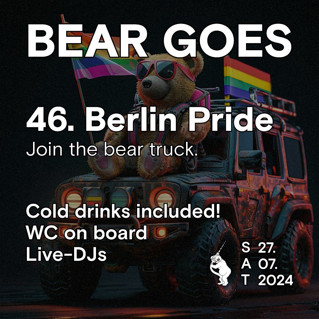 Bear goes Pride Truck (CSD Berlin)