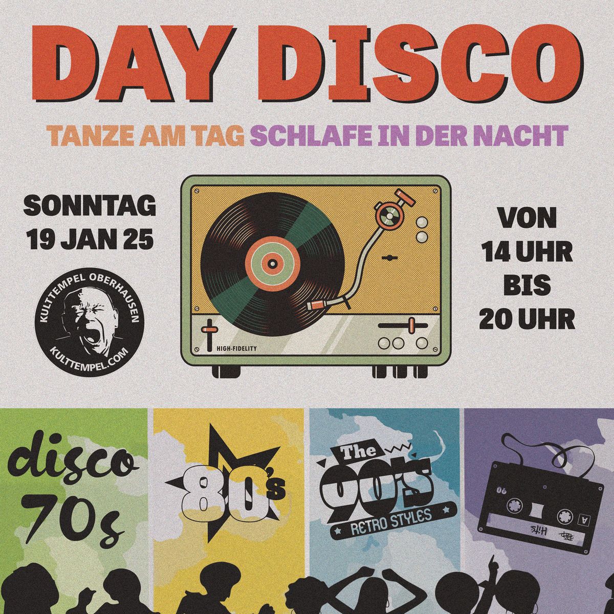 DAY DISCO - Tanze am Tag! Schlafe in der Nacht!