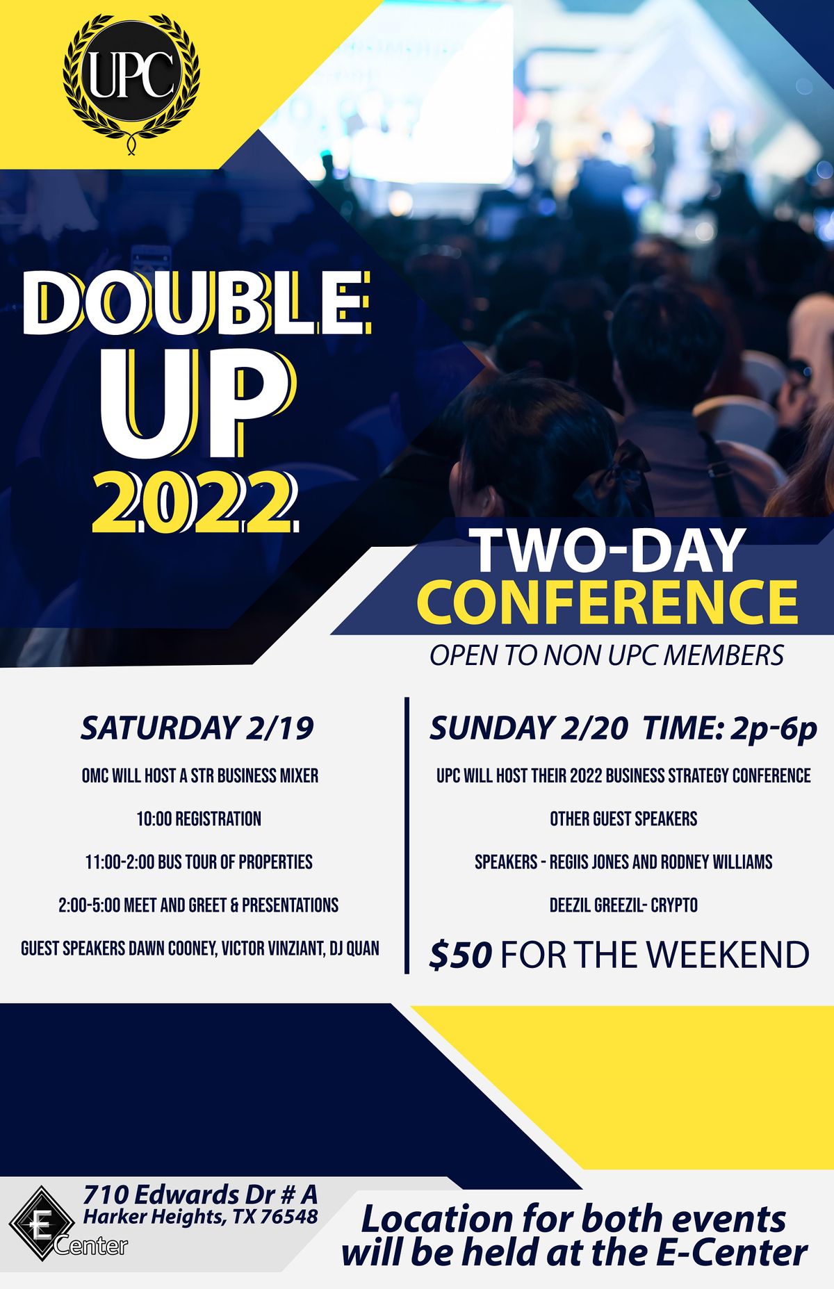Two Day Conference Double Up 2022 - a 2 Day Financial Empowerment Conference, Harker ...