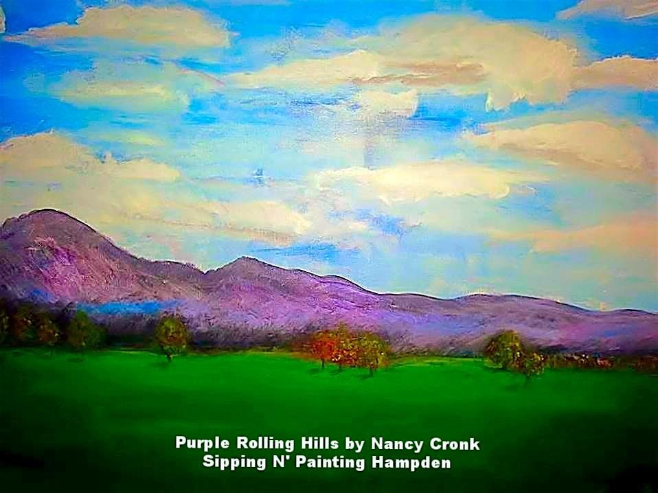 Purple Rolling Hills Wed. August 14th 6:30pm $35