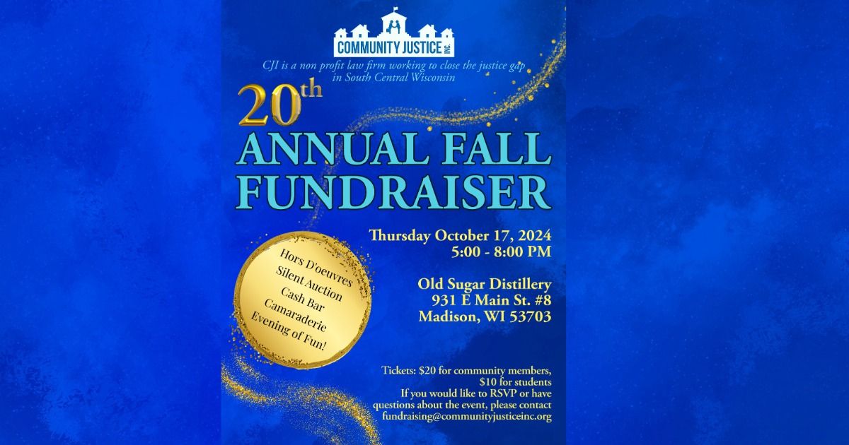 CJI's 20th Annual Fall Fundraiser