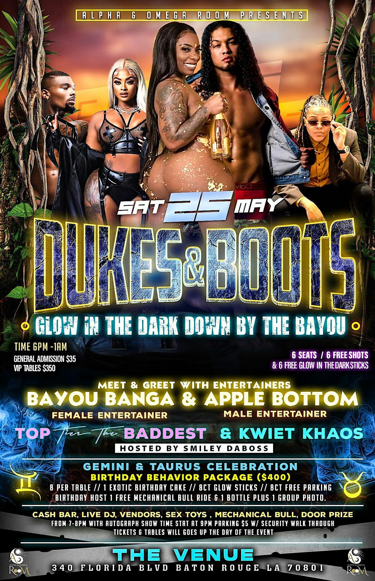 Dukes & Boots Glow In The Dark Down By the Bayou