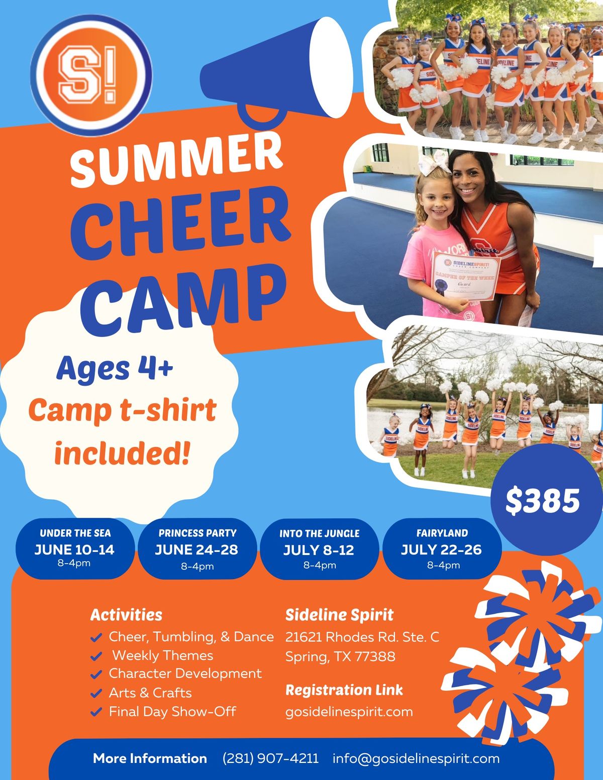 Summer Cheer Camp (Ages 4+)