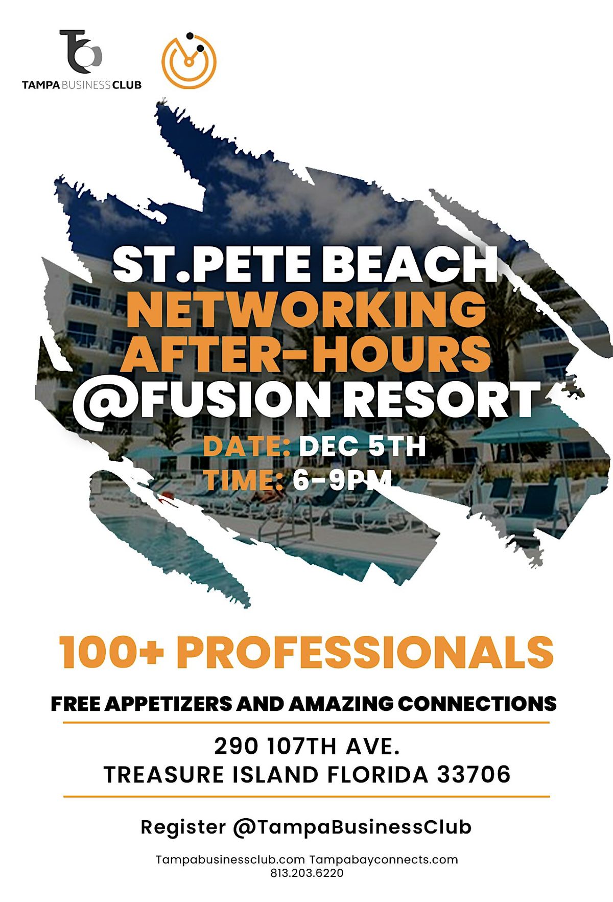 ST.PETE BEACH NETWORKING AFTER-HOURS @The Fusion Reso.  100+ Professionals