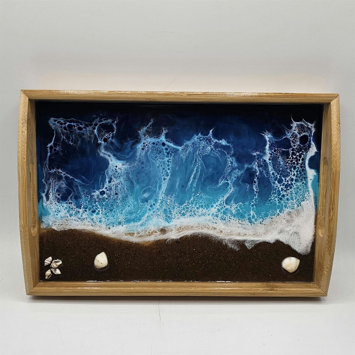 Ocean Wave Epoxy Tray Make and Take Workshop
