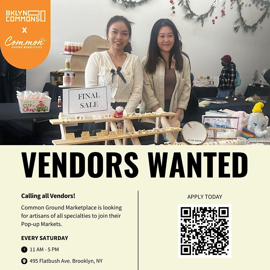 Common Ground Marketplace: Call for Vendors!