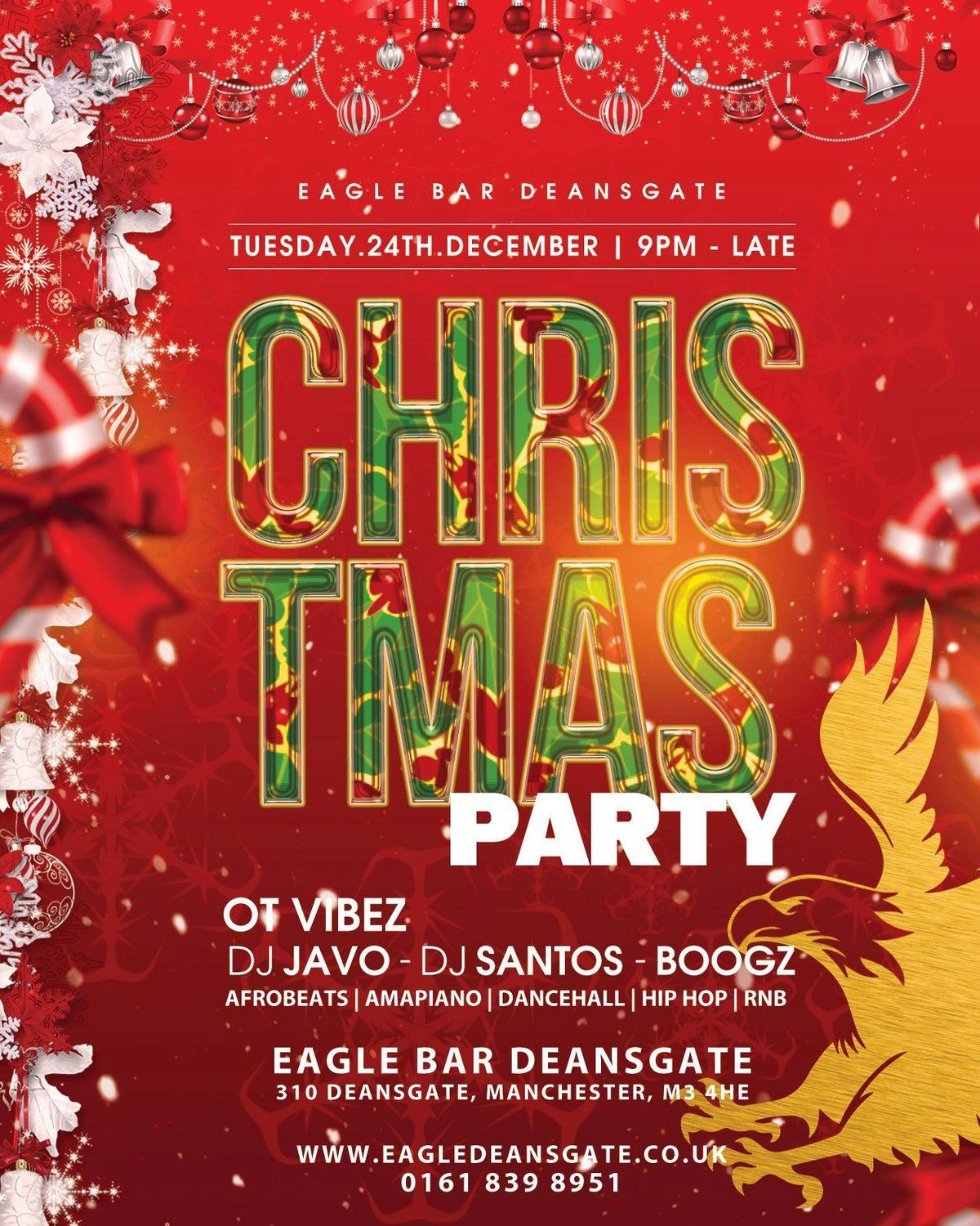 EAGLE CHRISTMAS PARTY - Afrobeats\/HipHop\/Amapiano