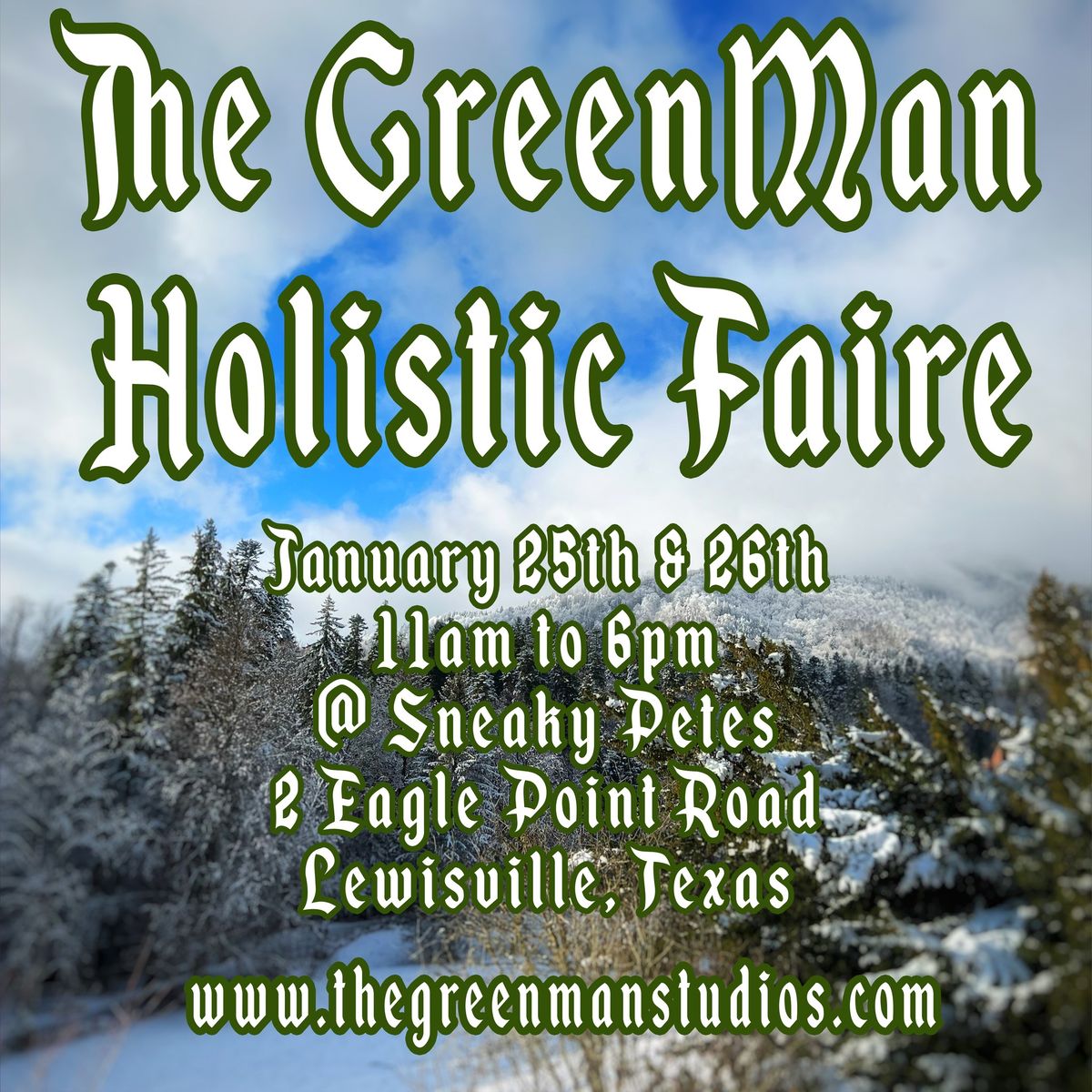 The GreenMan Holistic Faire & Canned Food Drive