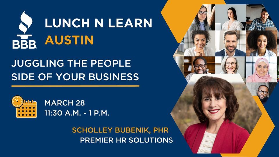 FREE Austin Lunch N Learn: Juggling the people side of your business