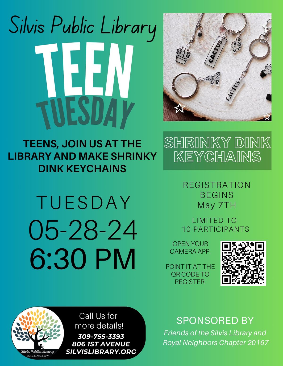 Teen Tuesday: Shrinky Dink Keychains