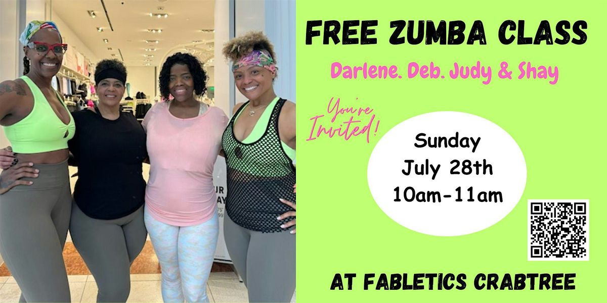 FREE ZUMBA CLASS! The FAB 4 are coming back... Don't Miss it!