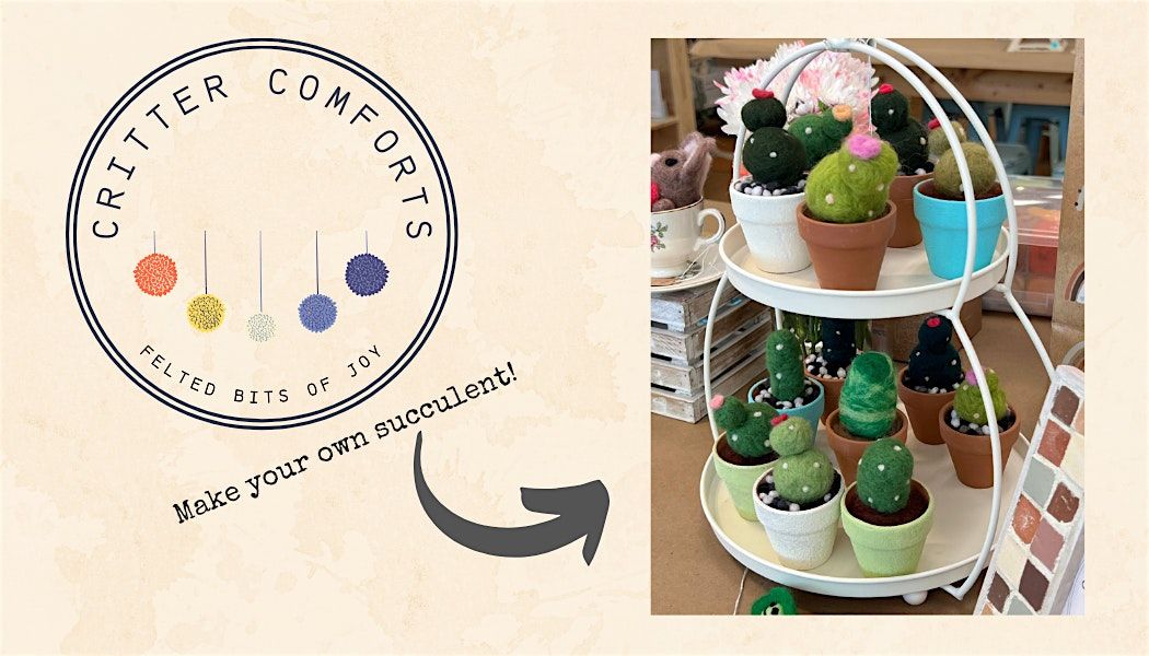 Create Your Own Needle Felted Succulent!