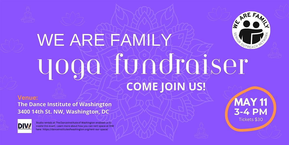 Yoga for Good - A Benefit for We Are Family DC