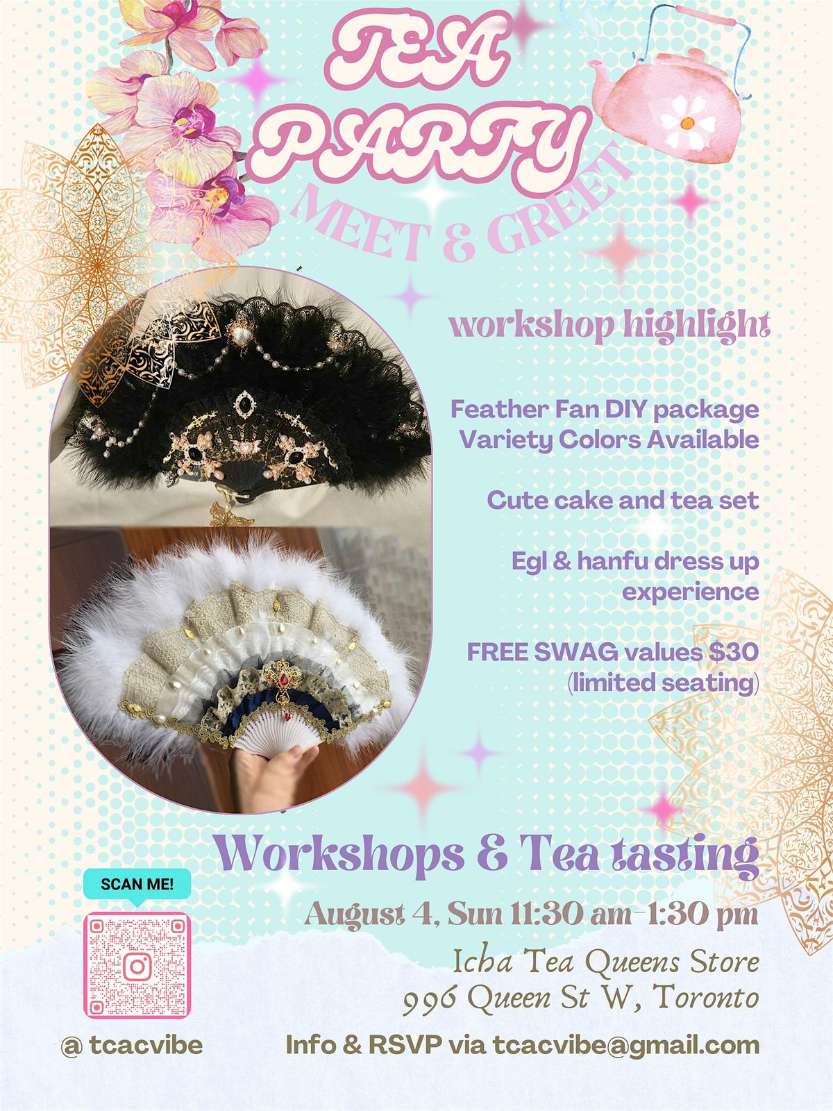 J-fashion and Hanfu Tea Party & Quill Fan Making Workshop