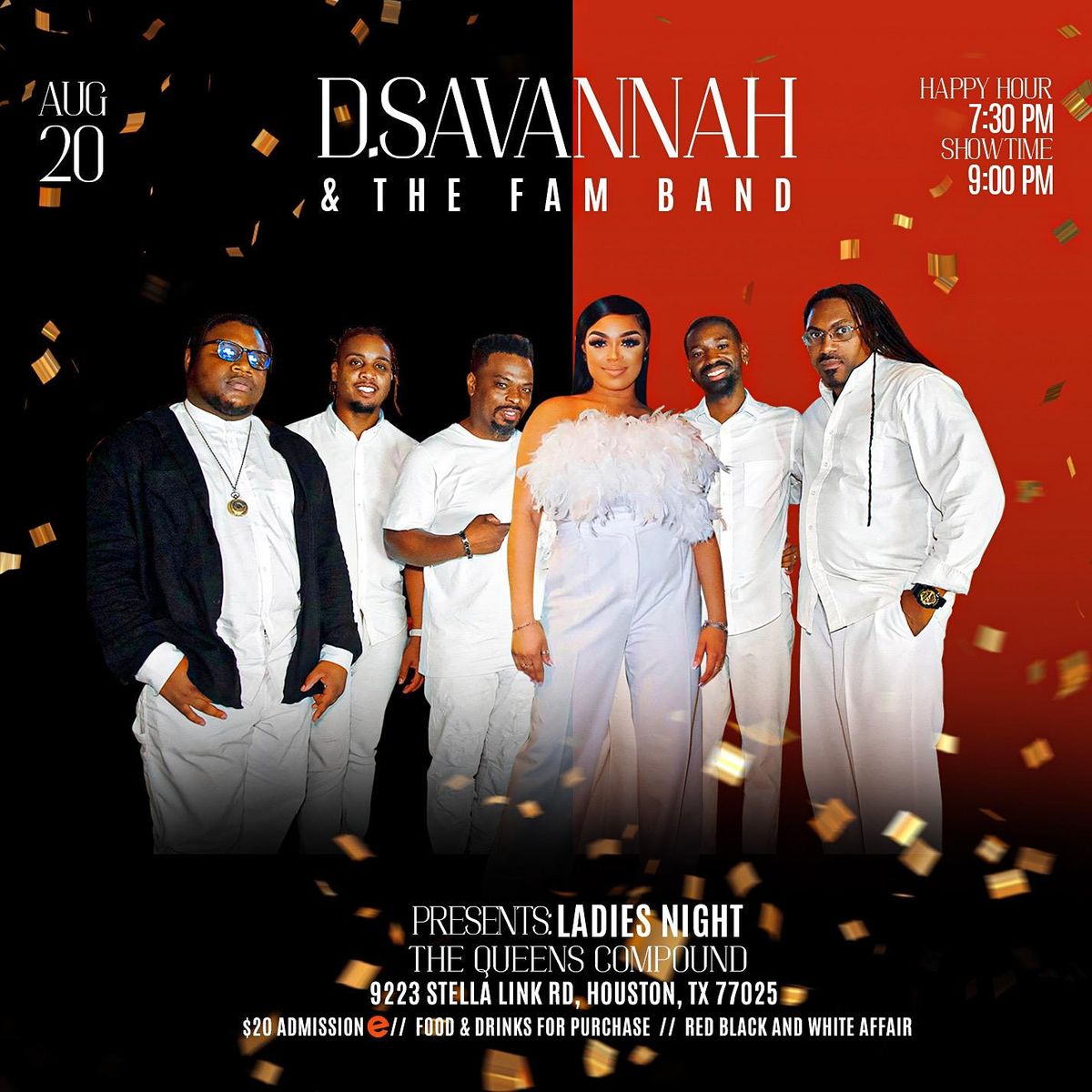 D.Savannah & The Fam  Band Presents "Ladies Night"
