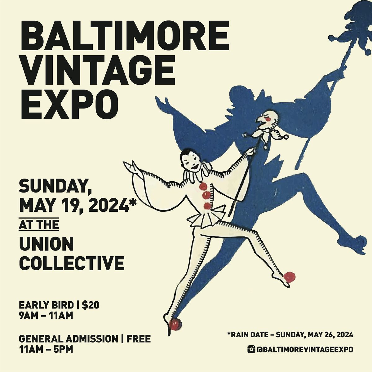 Baltimore Vintage Expo May 19, 2024 Early Bird Tickets