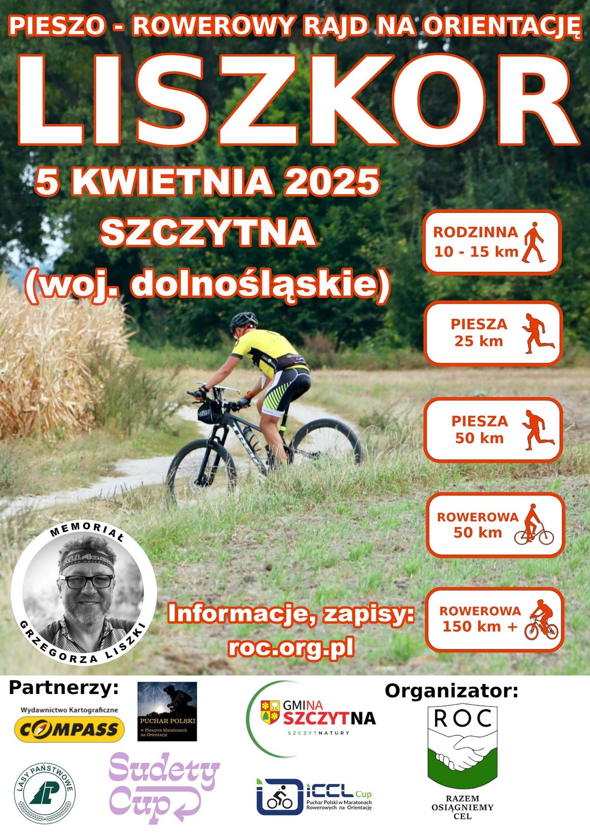 Pieszo - rowerowy rajd na orientacj\u0119 LiszKOR