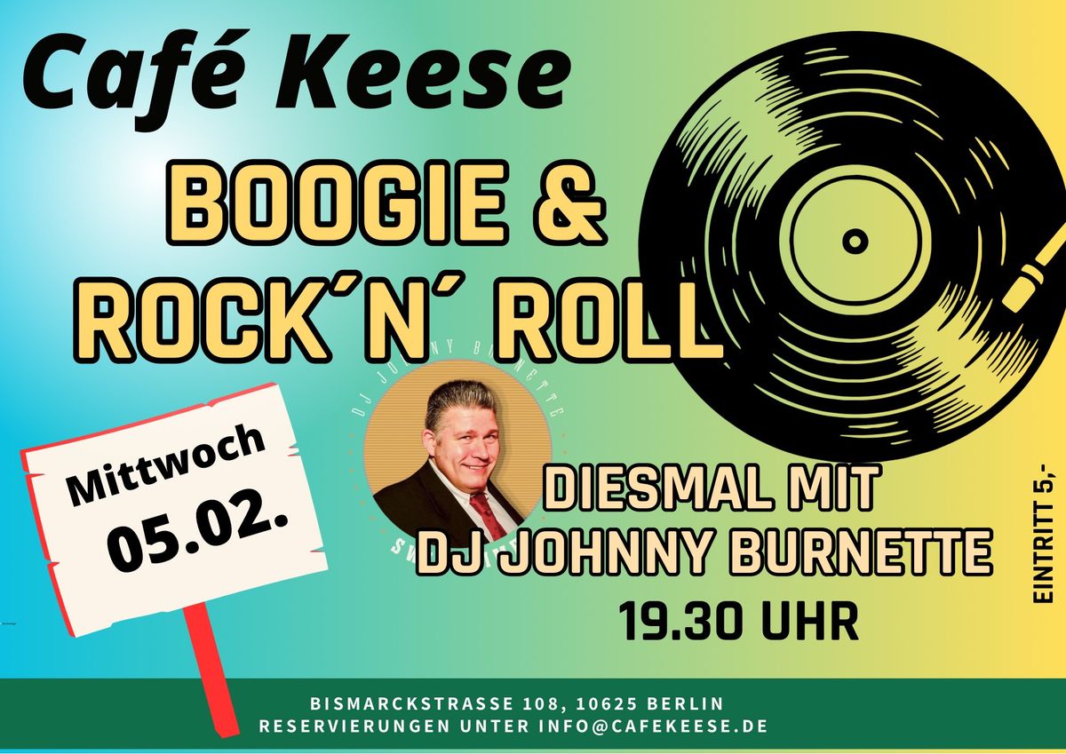 Boogie und Rock\u2019n\u2019Roll-legend\u00e4r im Caf\u00e9 Keese 