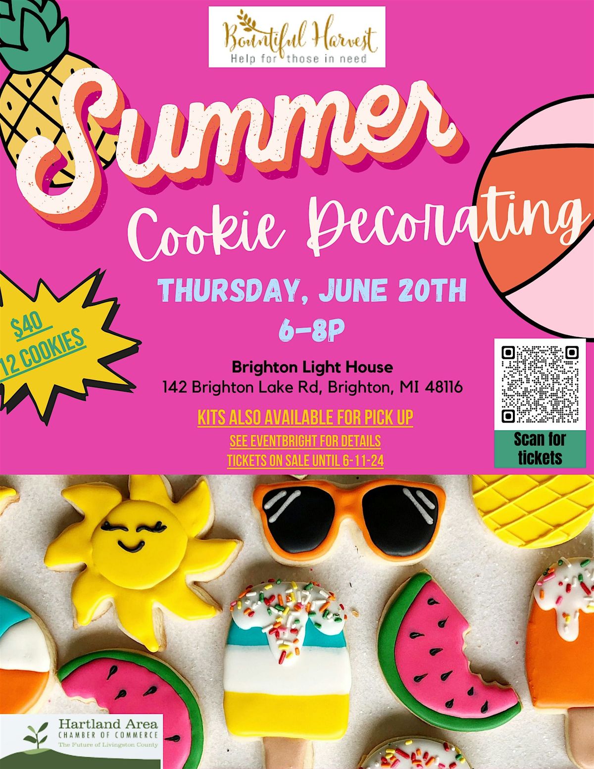 Summertime Cookie Decorating class