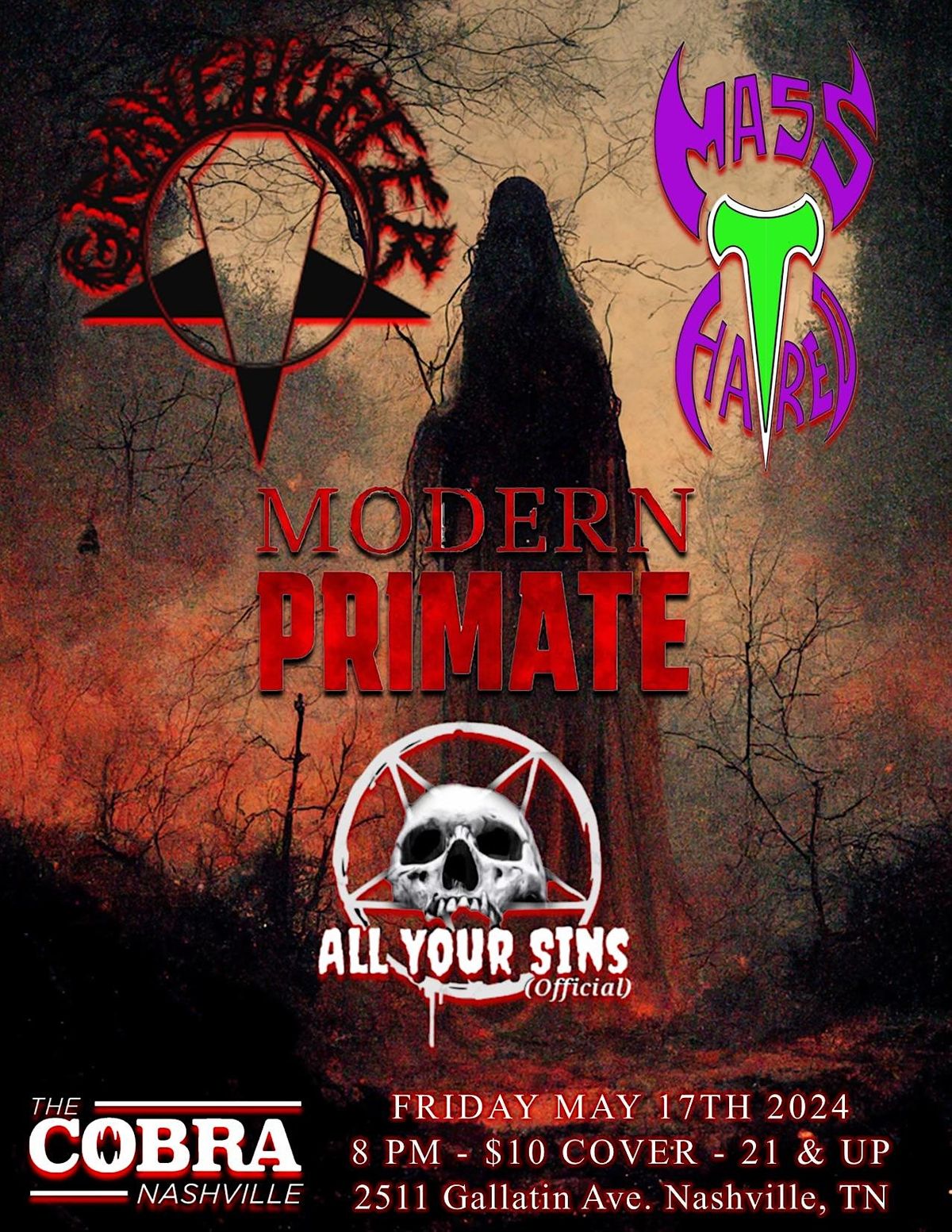 Grave Huffer | Mass Hatred | Modern Primate | All Your Sins
