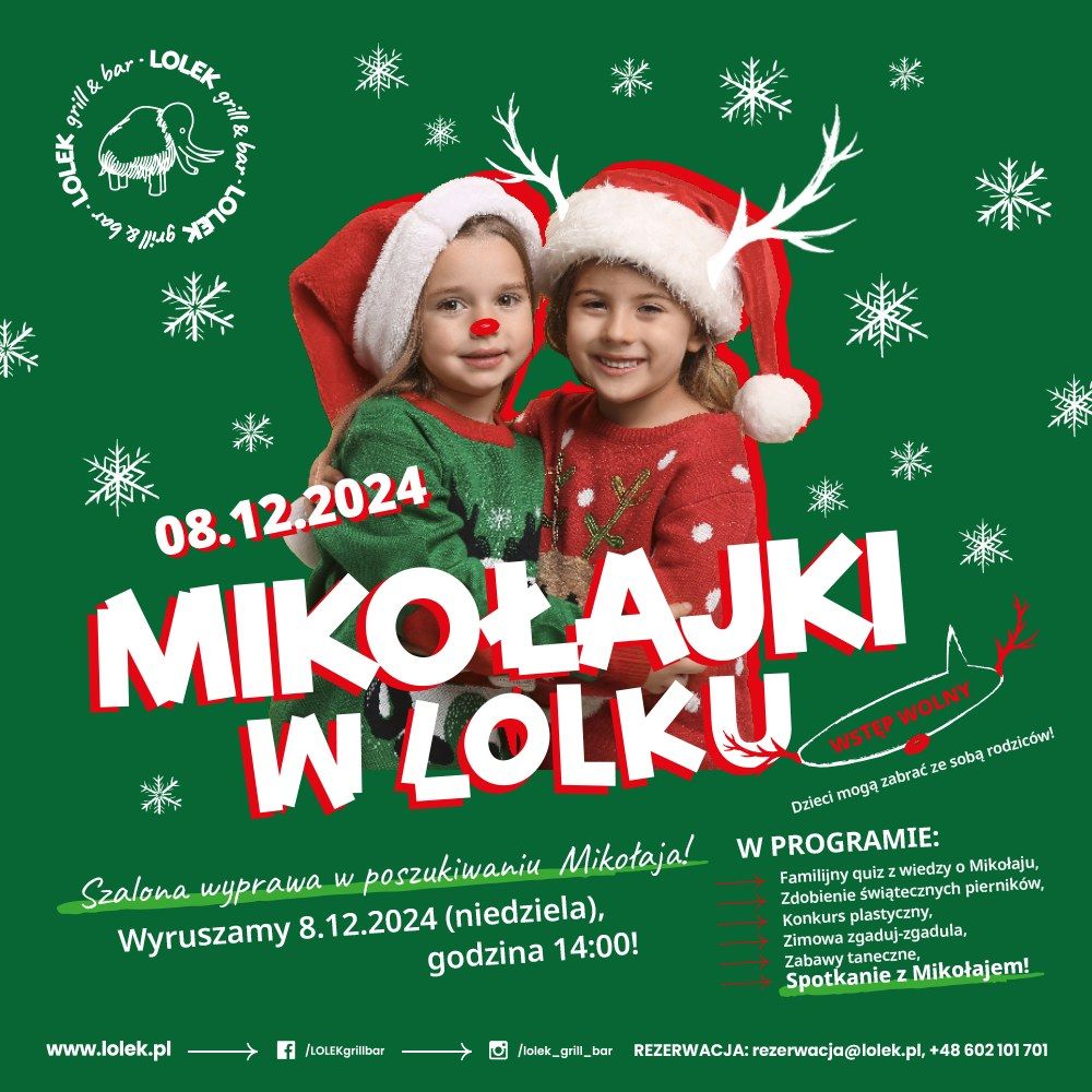 LOLEK dzieciom: MIKO\u0141AJKI \ud83c\udf85