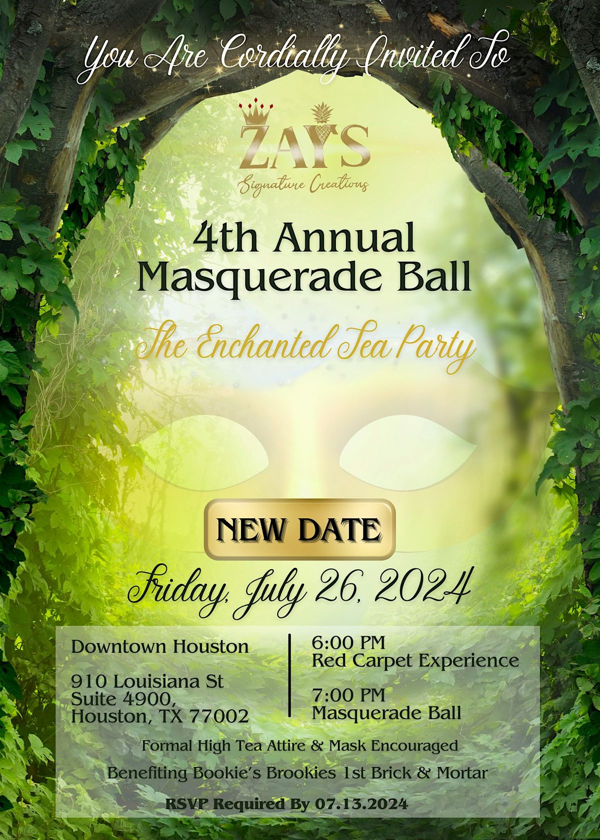 4th Annual Masquerade Ball - The Enchanted Tea Party