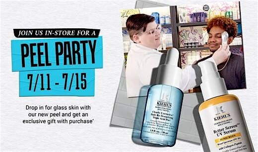 Kiehl's Glass Skin Peel Party