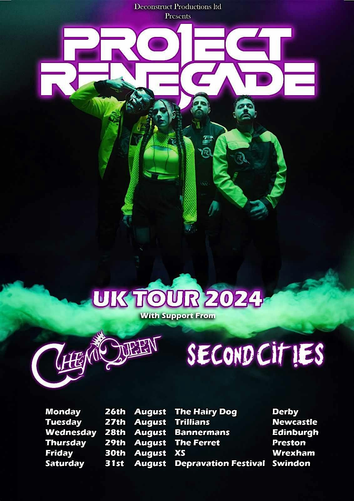 Project Renegade UK Tour 2024 | Chemiqueen & Second Cities