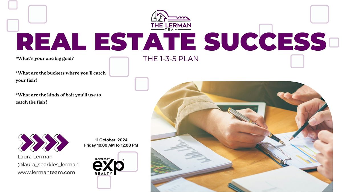 Real Estate Success: The 1-3-5 Plan